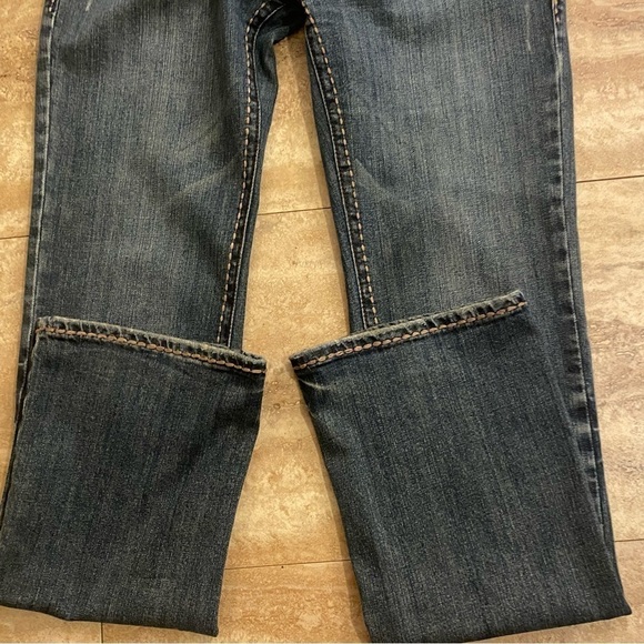 Petrol Jeans Roxie Size 6 Low Rise Distressed Western Embroidered Pockets - Picture 7 of 14